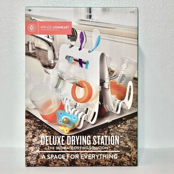 NEW! Prince Lionheart Deluxe Baby Bottle Pacifier Silverware Drying Station Rack - Picture 4 of 10